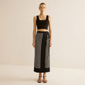 Faith | elegancka spódnica maxi damska prążkowana