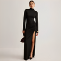 Shirley | Damska sukienka maxi Marian z rozcięciem – elegancka sukienka wieczorowa