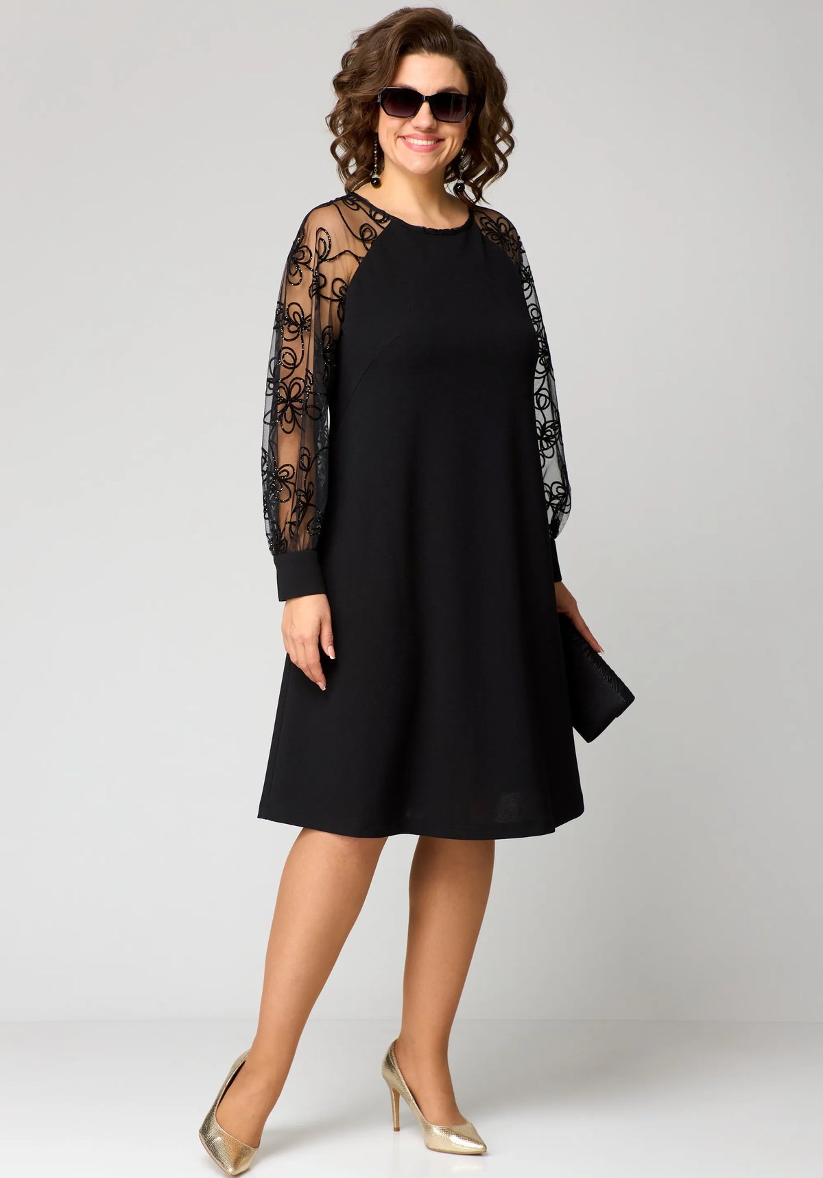 Donna | Damska elegancka sukienka koronkowa