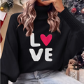 Becky – sweter damski z nadrukiem „Love” – zima