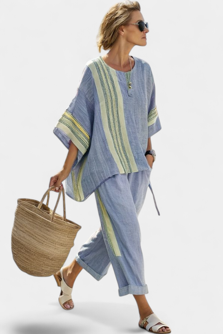 Ada | stylowy top damski oversize w kolorze lawendowym