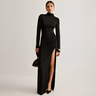 Shirley | Damska sukienka maxi Marian z rozcięciem – elegancka sukienka wieczorowa