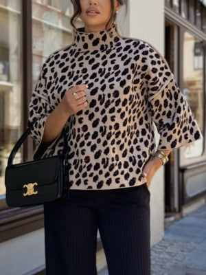 Demi | Oversizedowy sweter Panther Beige