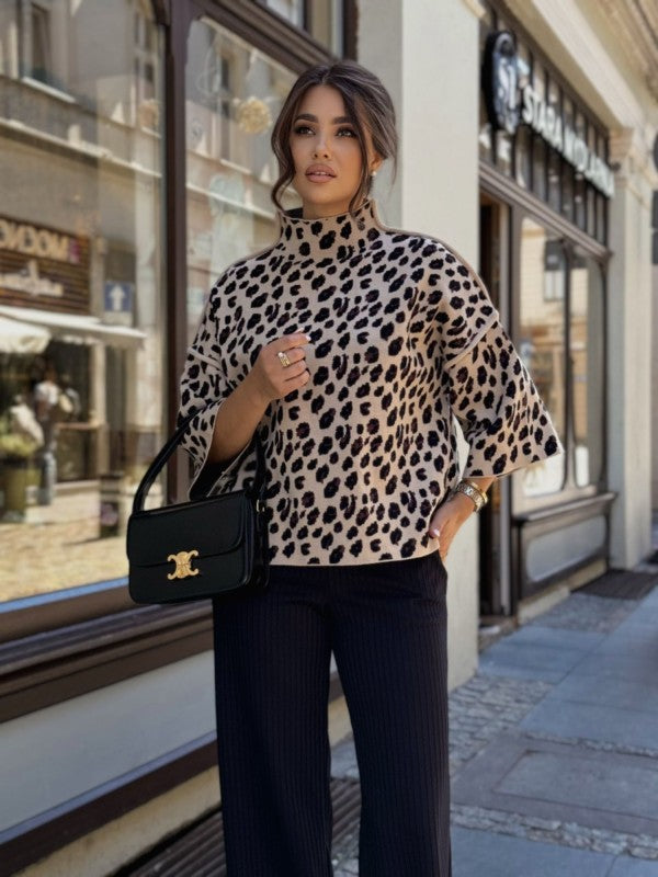 Demi | Oversizedowy sweter Panther Beige