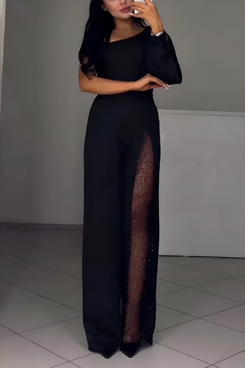 Daisy | Stylowy damski kombinezon z szerokimi nogawkami