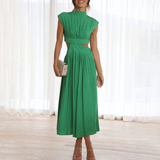 Agata | Sukienka damska | Elegancka letnia sukienka halter na wesele