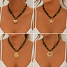 Alma | Damski naszyjnik typu choker z zawieszkami