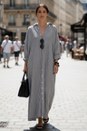 Amberley | Damska sukienka koszulowa oversize w paski lekka przewiewna casual