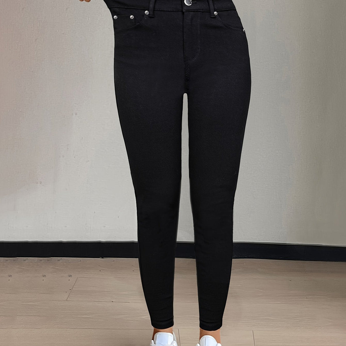 Florentyna | Jeansy damskie skinny z wysokim stanem
