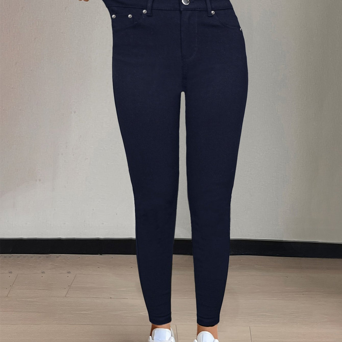 Florentyna | Jeansy damskie skinny z wysokim stanem