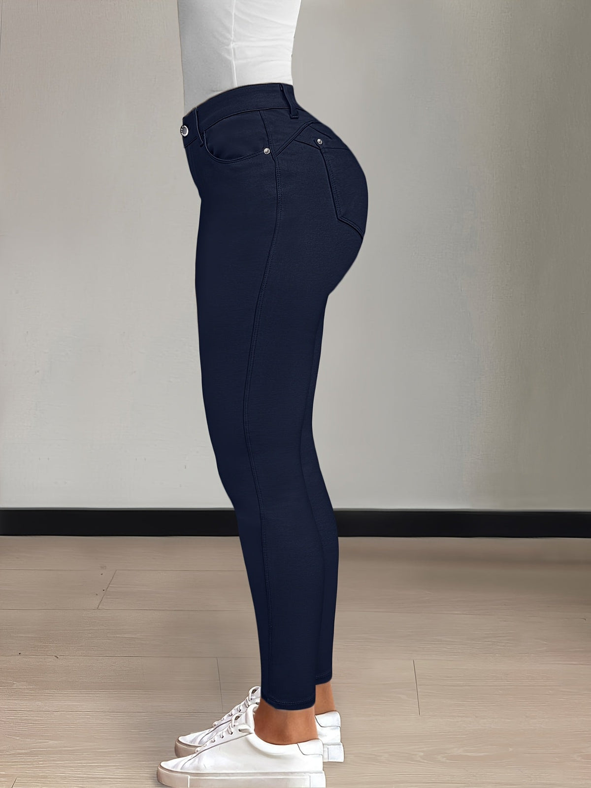 Florentyna | Jeansy damskie skinny z wysokim stanem