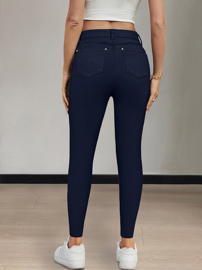 Florentyna | Jeansy damskie skinny z wysokim stanem