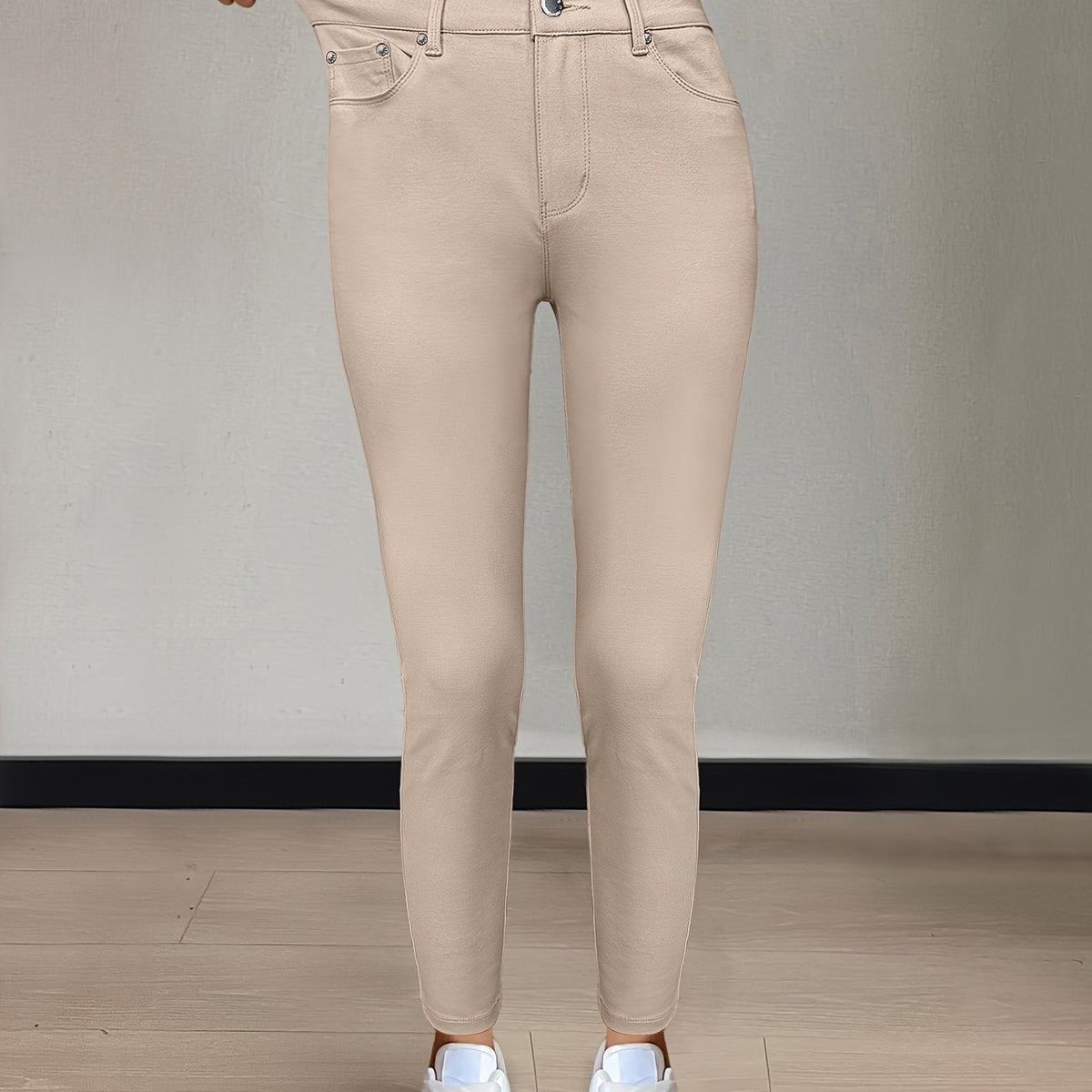 Florentyna | Jeansy damskie skinny z wysokim stanem