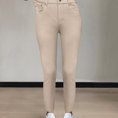 Florentyna | Jeansy damskie skinny z wysokim stanem