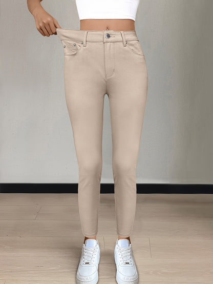 Florentyna | Jeansy damskie skinny z wysokim stanem