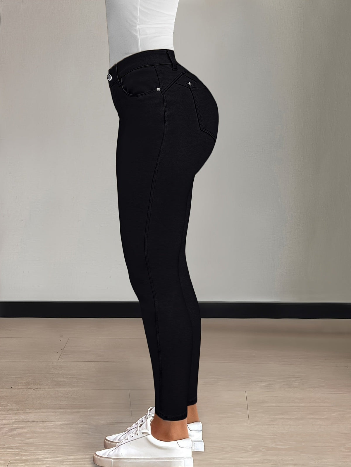 Florentyna | Jeansy damskie skinny z wysokim stanem