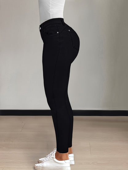 Florentyna | Jeansy damskie skinny z wysokim stanem