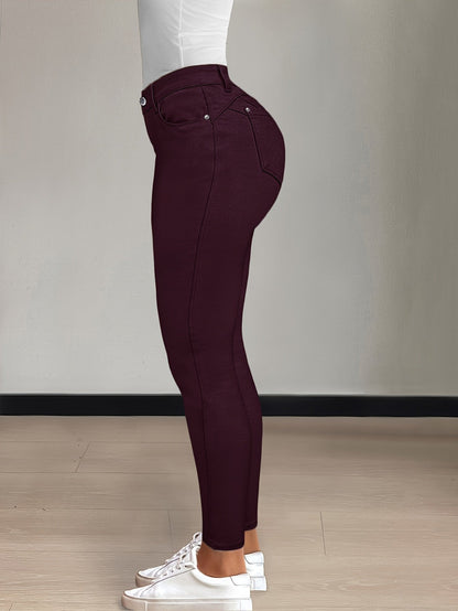 Florentyna | Jeansy damskie skinny z wysokim stanem