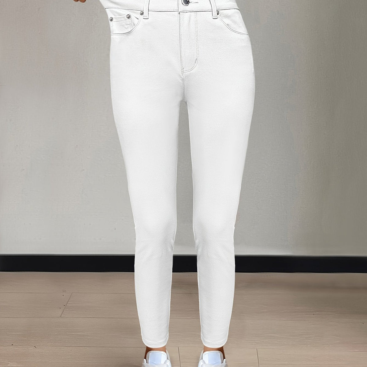 Florentyna | Jeansy damskie skinny z wysokim stanem