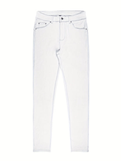 Florentyna | Jeansy damskie skinny z wysokim stanem