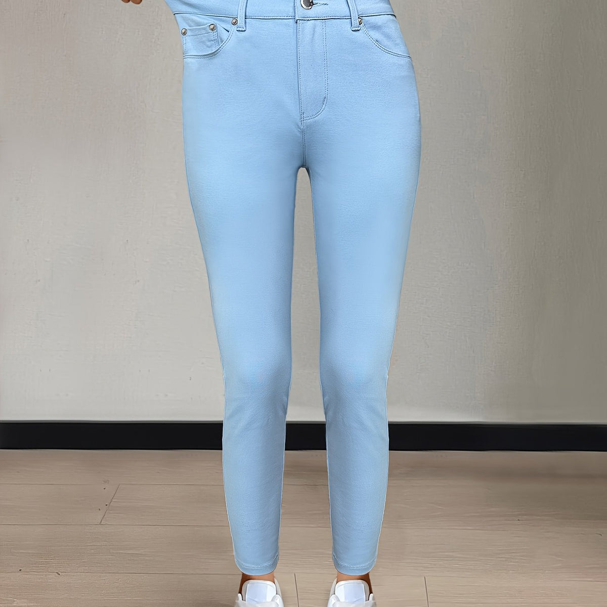 Florentyna | Jeansy damskie skinny z wysokim stanem