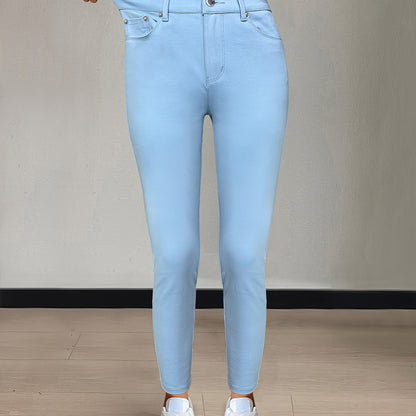 Florentyna | Jeansy damskie skinny z wysokim stanem