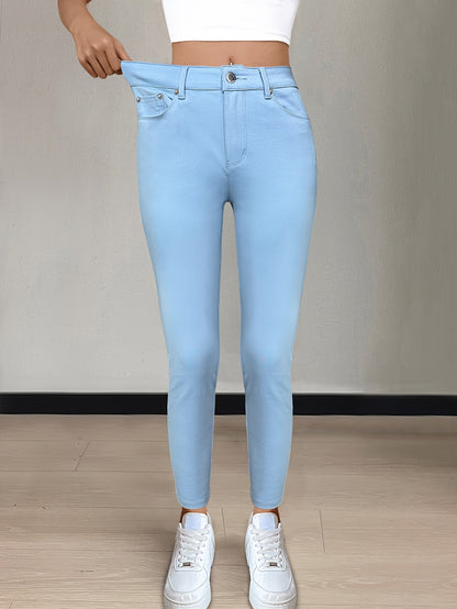 Florentyna | Jeansy damskie skinny z wysokim stanem
