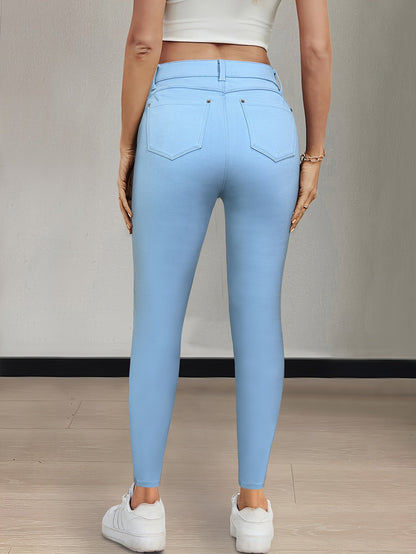 Florentyna | Jeansy damskie skinny z wysokim stanem