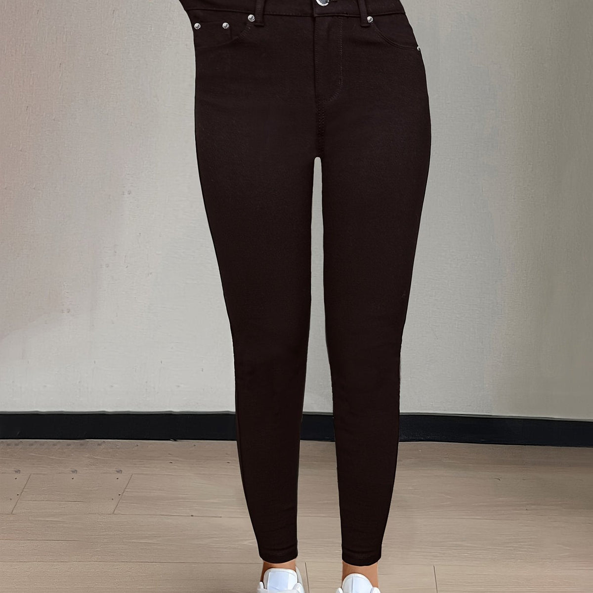 Florentyna | Jeansy damskie skinny z wysokim stanem