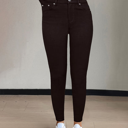 Florentyna | Jeansy damskie skinny z wysokim stanem