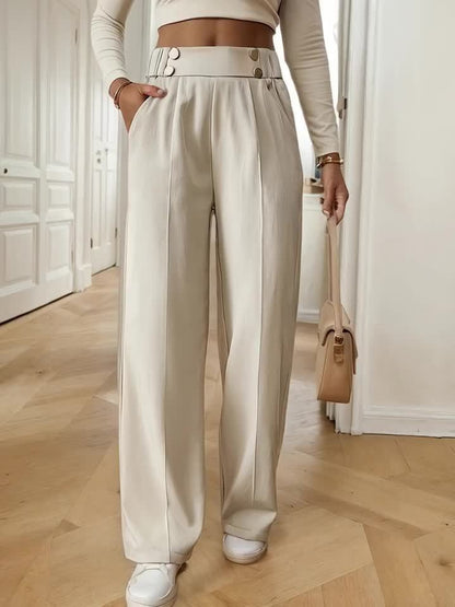 Patrycja | Spodnie damskie eleganckie z wysokim stanem