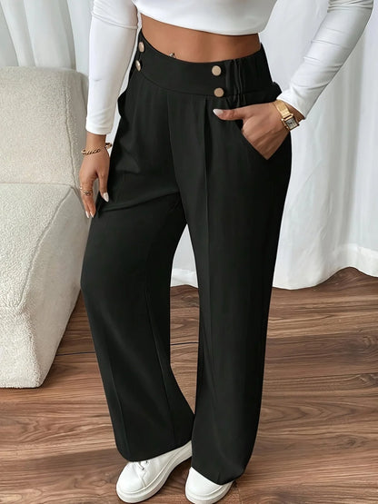 Patrycja | Spodnie damskie eleganckie z wysokim stanem