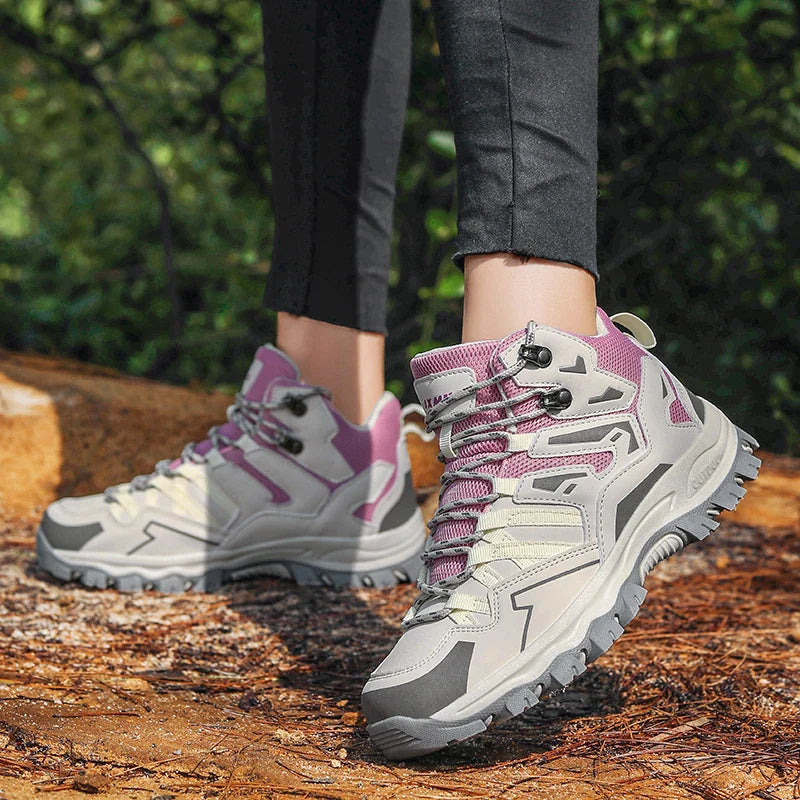 Thalina - Unisex buty trekkingowe outdoor – wodoodporne, amortyzujące, z wysoką cholewką