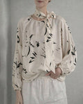 Ember | Elegancka bluzka damska w wiosenny print