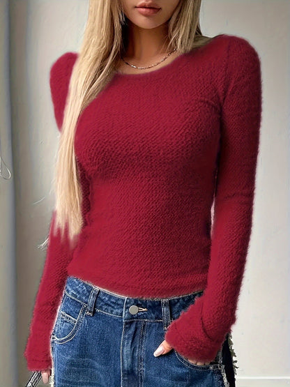 Stefania | Bluzka damska miękka z długim rękawem
