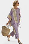 Ada | stylowy top damski oversize w kolorze lawendowym