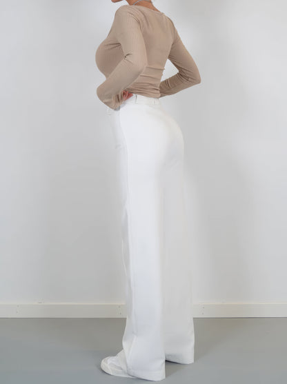 Lena | Eleganckie spodnie damskie z wysokim stanem