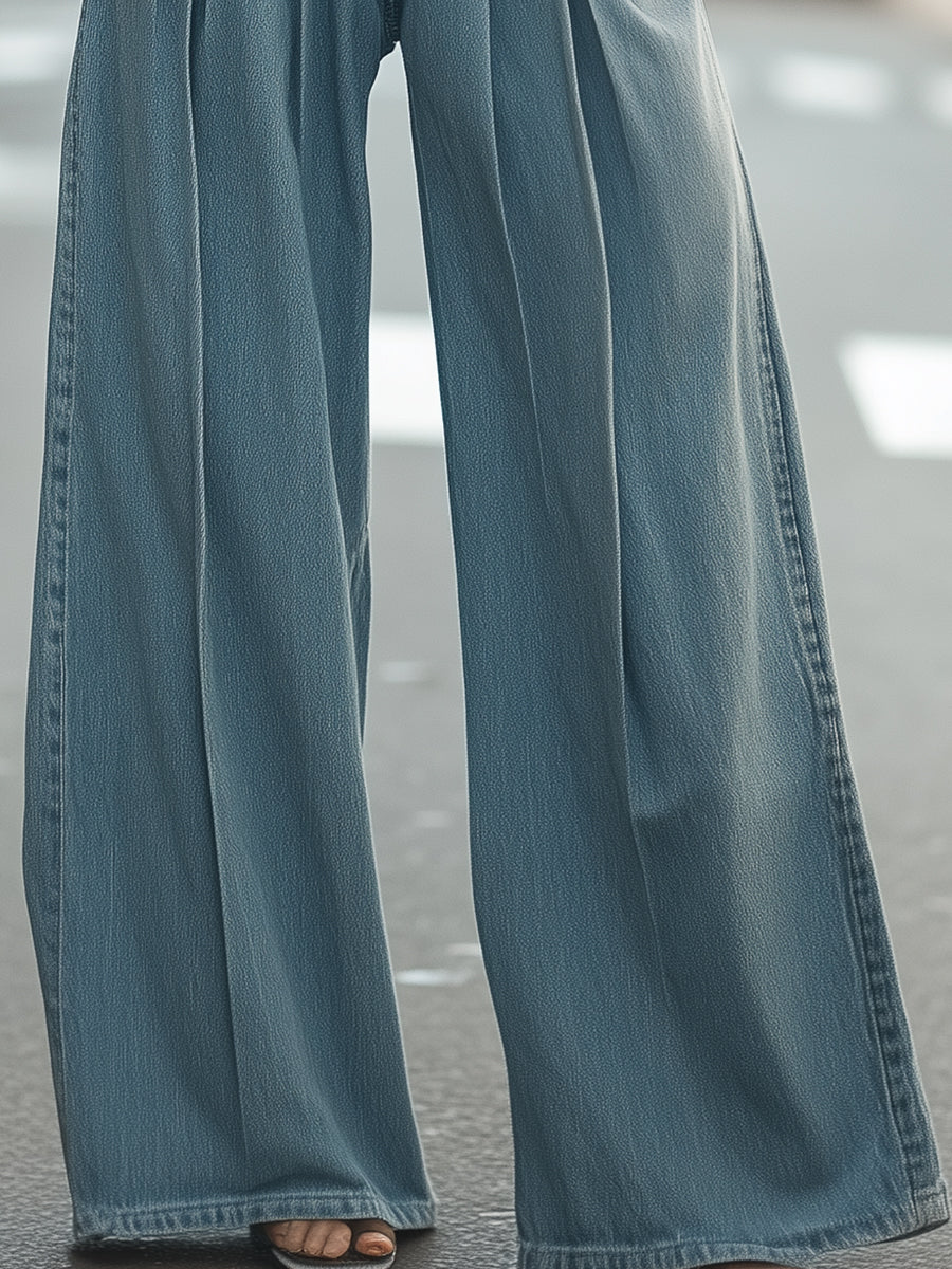 Zoey | Vintage szerokie spodnie jeansowe